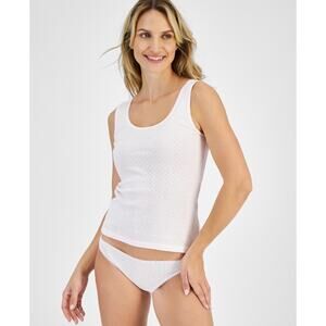 Charter Club Cotton Pointelle Tank Top Pajama Baby Pink NWT Size Large